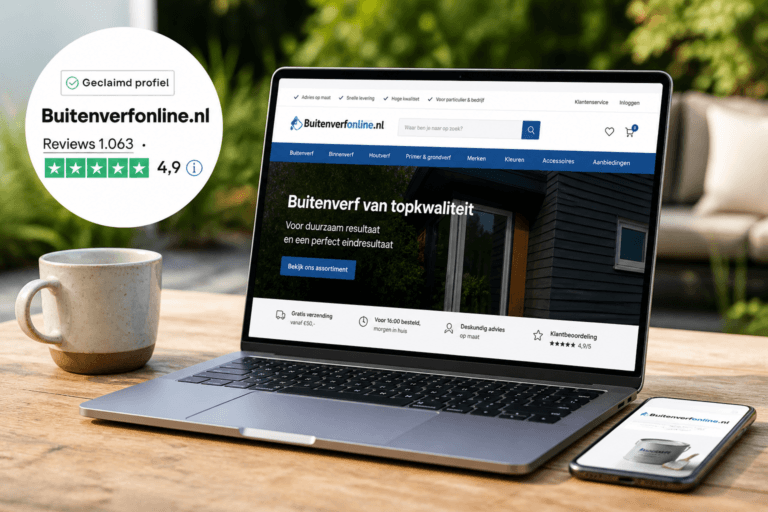 Buitenverfonline op tweede plaats trustpilot